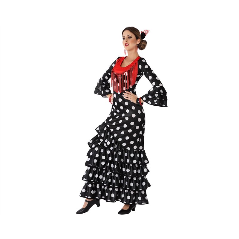 ATOSA déguisement danseuse flamenco noir XL