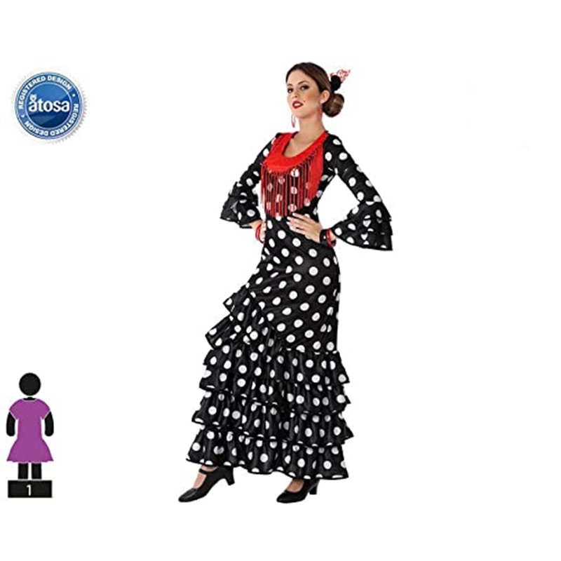 Image secondaire de ATOSA déguisement danseuse flamenco noir XL