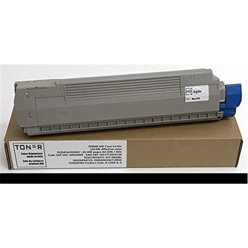 Toner OKI MC860 mc 860 n dn cdn cdtn cdn – Noir – 9 500 pages – Cod OKI 44059212 – EAN 5031713043621 – Régénéré Made In Italie