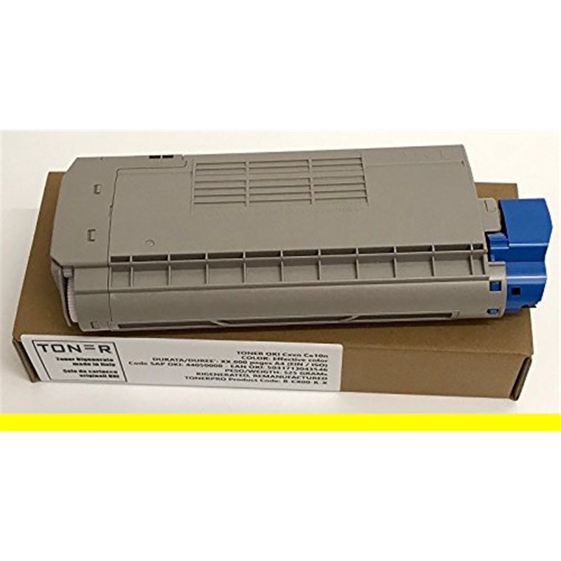 Toner OKI MC760 MC770 MC780 - Jaune - 6000 pages - Code OKI 45396301 - EAN 5031713057659 - Régénéré Made In Italy