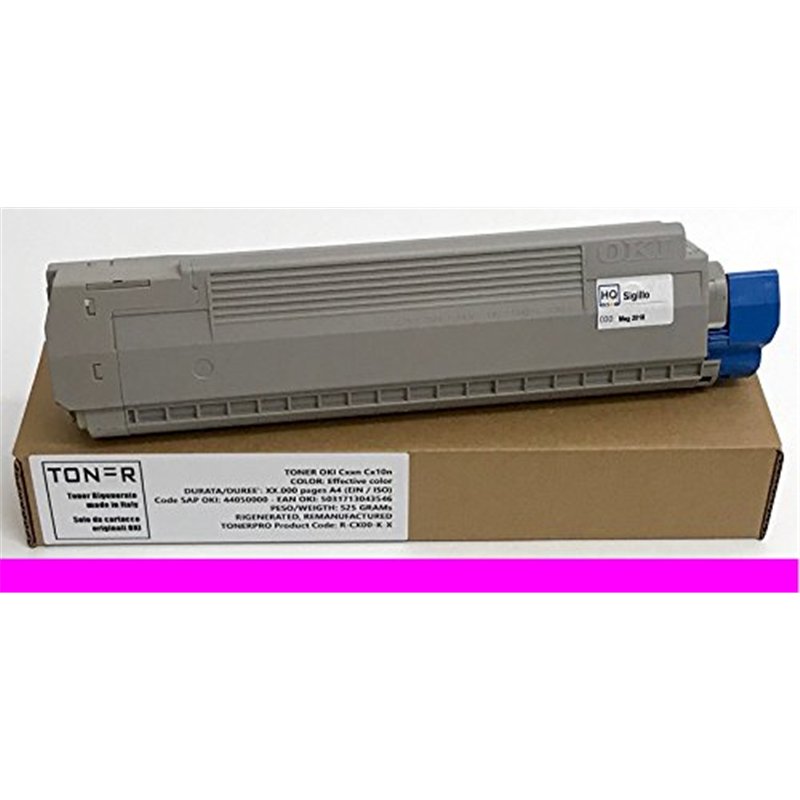 Toner OKI MC861 n dn cdtn MC 861 - Magenta - 10 000 pages - Code OKI 44059254 - EAN 5031713052593 - Régénéré Made in Italy