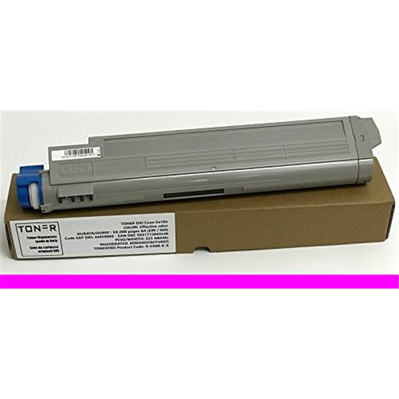 Toner OKI C9655 C9655n C 9655 n dn cdtn - Magenta - 22 000 pages - Code OKI 43837130 - EAN 5031713050902 - Régénéré Made in Italy