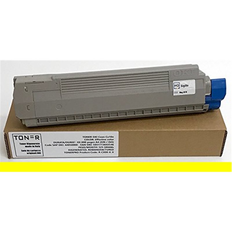 Toner OKI MC851 MC861 n dn cdtn MC 861 851 - Jaune - 7 300 pages - Code OKI 44059165 - EAN 5031713052623 - Régénéré Made in Ital