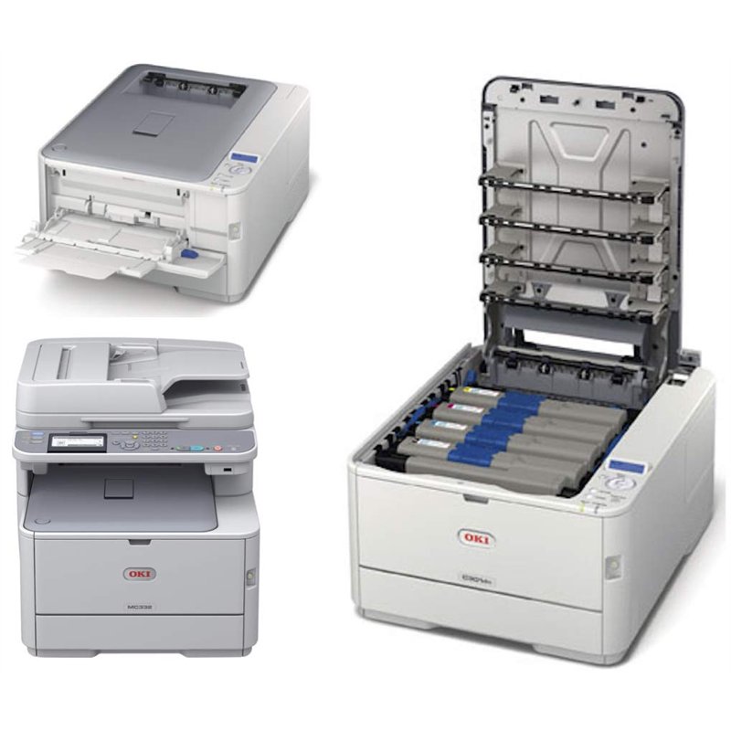 Image secondaire de Toner OKI C301dn C321dn MC332dn MC342dn MC342dnw - Kit 4 couleurs - 1500 pages - Code OKI 44973533 34 35 36 - EAN 5031713055730-