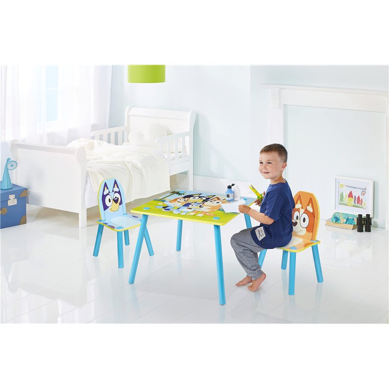 Image secondaire de Bluey Ensemble 2 chaises pour Enfants, Multicolore, Table 43,5cm (H) x 63cm (W) x 63cm (D)