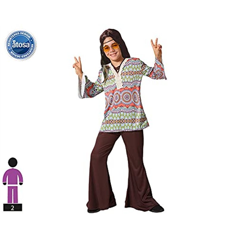 Image secondaire de Atosa déguisement hippie 5 a 6 años
