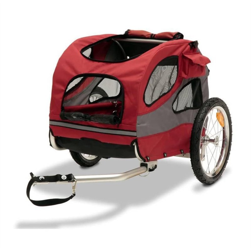PetSafe Happy Ride Remorque de Vélo Pliable en Aluminium pour Chien Taille M 1 Unité