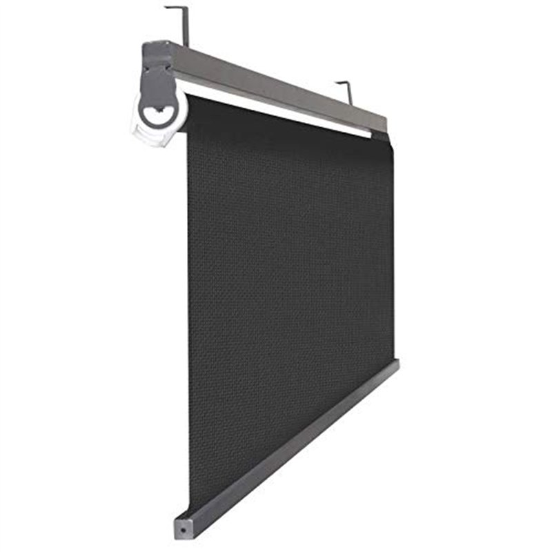 Image secondaire de IDMarket - Lot de 2 Stores enrouleurs tamisants L.124 x H. 225 CM pour pergola Noir