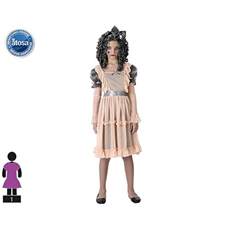 Image secondaire de Atosa déguisement enfant poupée porcelaine 7 a 9 años