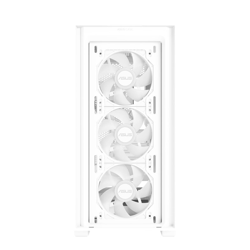 Image secondaire de ASUS A21 Plus TG ARGB White White Micro-ATX Case (Support for 165 mm CPU Cooler, 360 mm radiators, 380 mm Graphics Card, ATX PSU