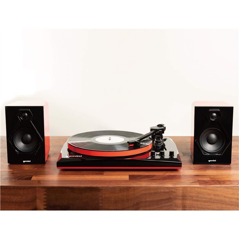 Image secondaire de Gemini TT-900 - Red - Platine Disque avec système sonore - Bluetooth - Système Complet