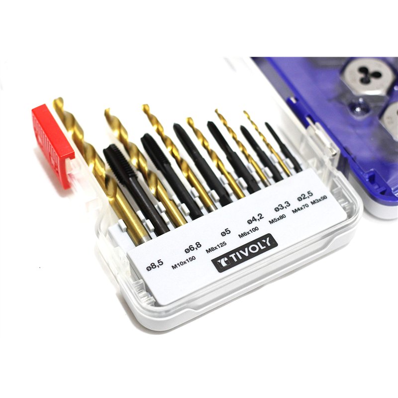 Image secondaire de Tivoly 11900970015 Mallette Tarauds et Filière 19pcs MTF19 RANGER SET