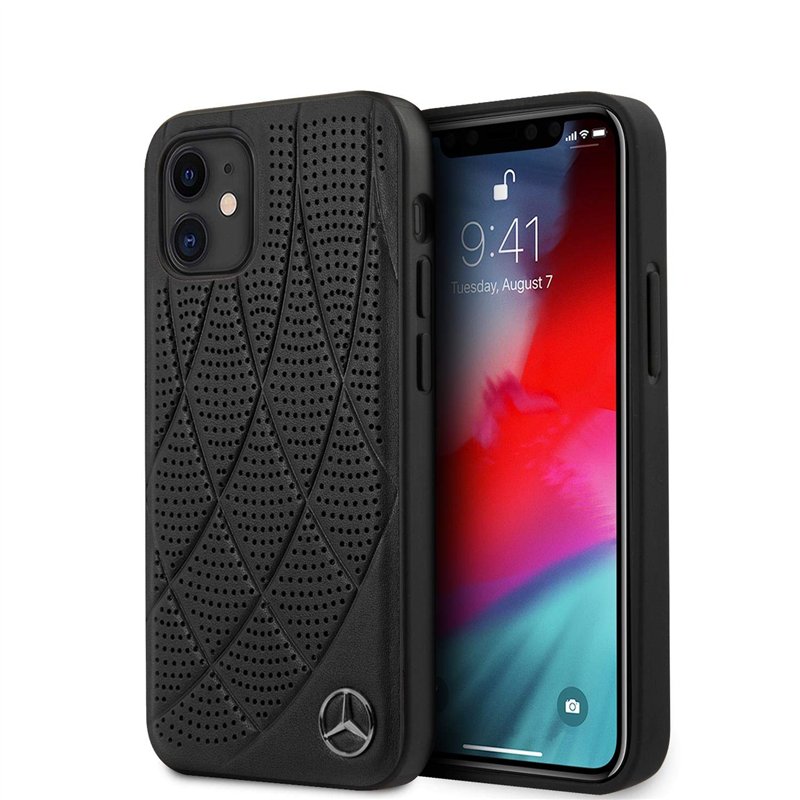 Générique Mercedes-Benz MEHCP12SDIQBK Bow Line Coque de Protection pour iPhone 12 Mini 5,4