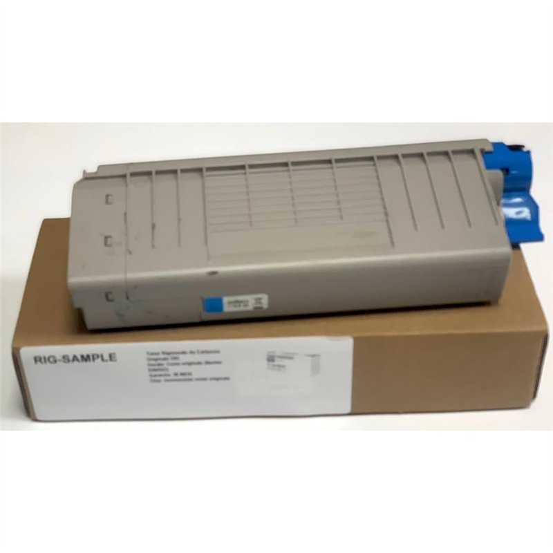 Toner OKI 46507623 pour ES7412 ES 7412 n dn - Cyan - Durée de Vie 11 500 Pages - Régénéré - Made in Italy