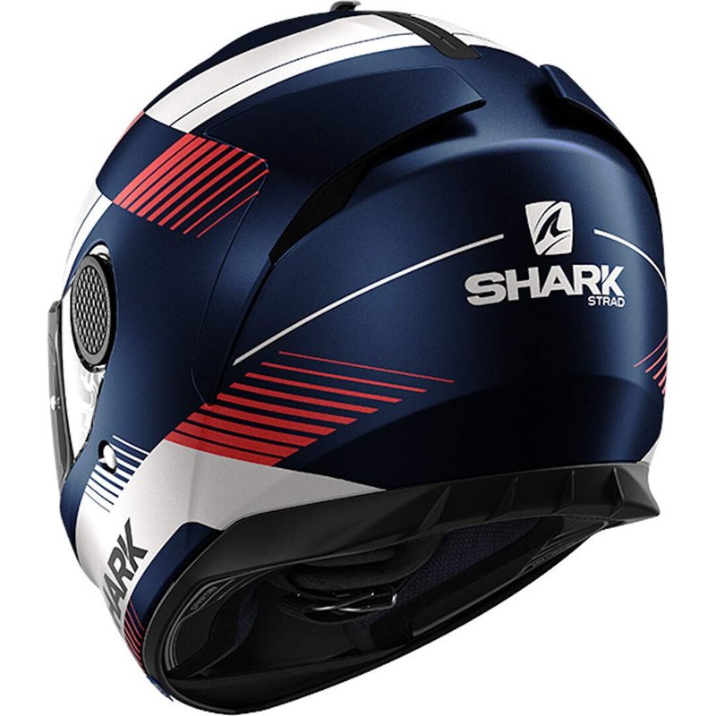 Image secondaire de SHARK, Casque intégral moto, Spartan Strad bleu mat blanc rouge, XL