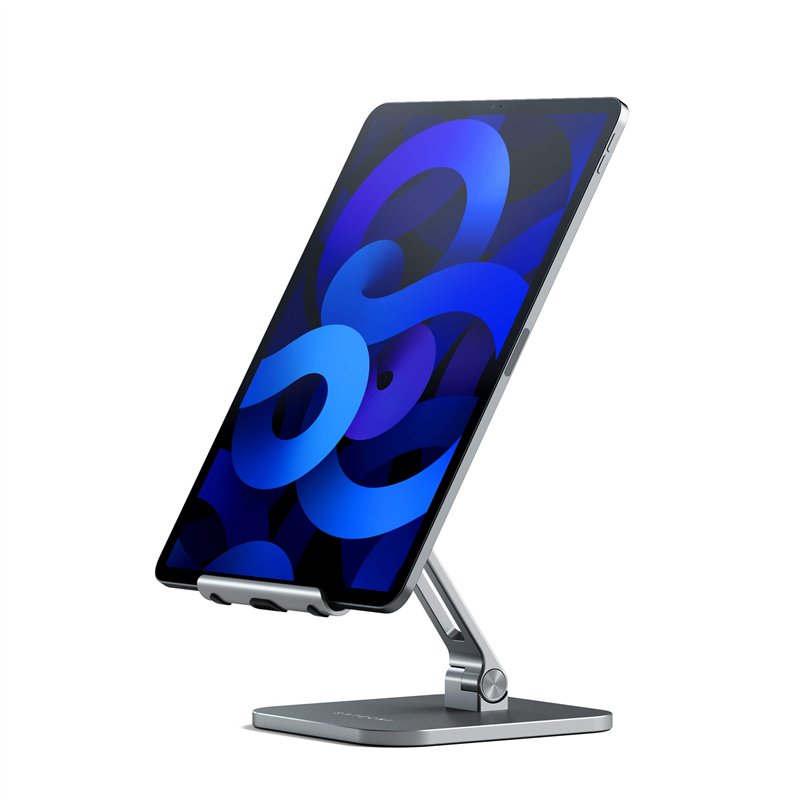Satechi Support de Bureau en Aluminium, Réglable avec Protections, Compatible avec Tous Les Modèles d'iPad et Tablettes, iPad Pr