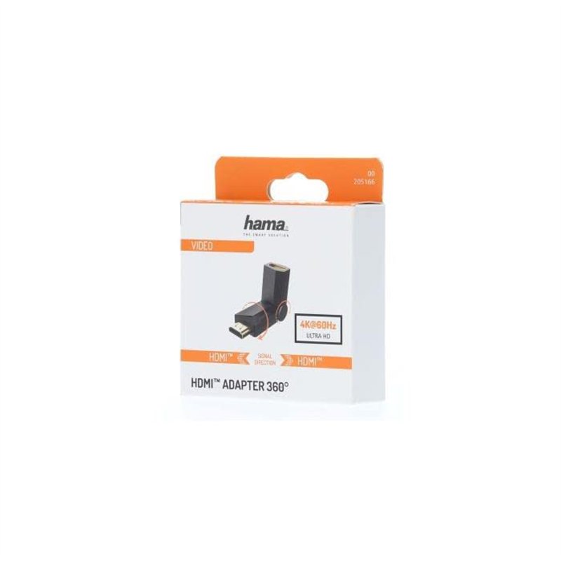 Image secondaire de Hama Adaptateur HDMI Prise HDMI (Angle, Rotatif, Compact, 4096 x 2160, HDMI 2.0b) Noir