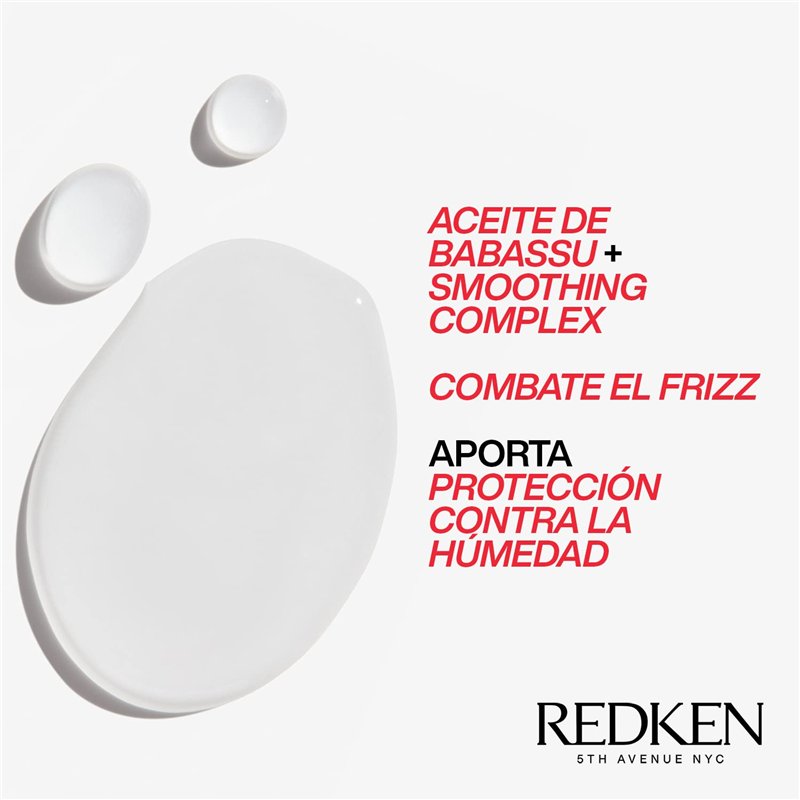 Image secondaire de Redken Hair Oil-In-Serum, huile de Babassu, lisse les cheveux, léger, huile anti-frisottis, 125 ml