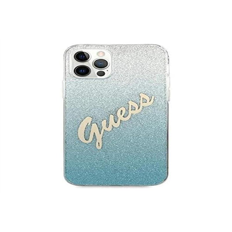 Guess GUHCP12LPCUGLSBL Coque pour iPhone 12 Pro Max 6,7
