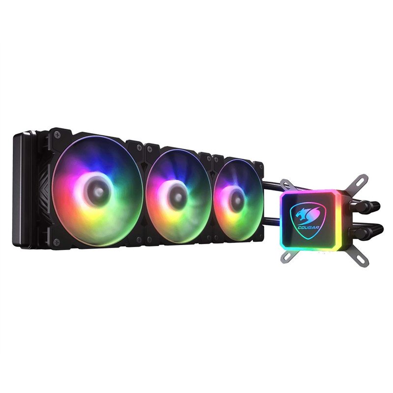COUGAR GAMING | REFROIDISSEUR | AQUAARGB360 - Radiateur de 360 mm - RGB - 100 effets d'éclairage contrôlables via télécommande s