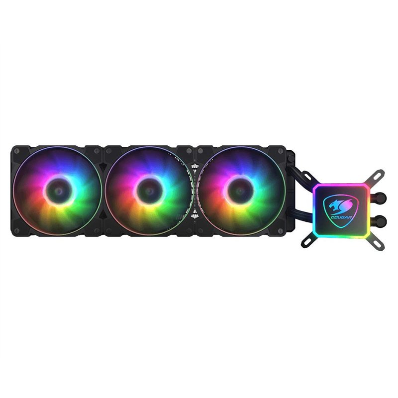 Image secondaire de COUGAR GAMING | REFROIDISSEUR | AQUAARGB360 - Radiateur de 360 mm - RGB - 100 effets d'éclairage contrôlables via télécommande s