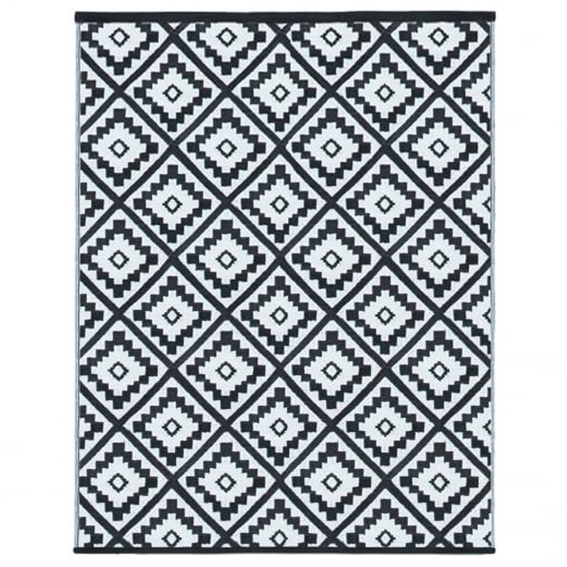 IDMarket - Tapis extérieur Bahamas Noir 160 x 260 CM