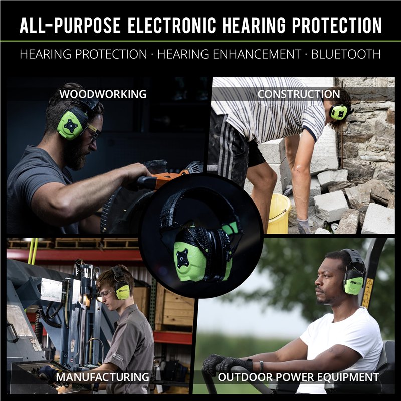 Image secondaire de ISOtunes Cache-oreilles Bluetooth Link Aware : protection auditive passthrough mise à jour, Bluetooth 5.0, batterie jusqu'à 20 h