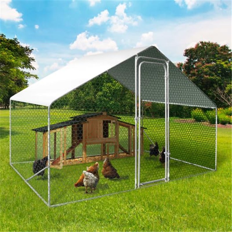 Image secondaire de IDMarket - Bâche Waterproof Blanche 3,4x2 M 150 GR pour enclos poulaillers