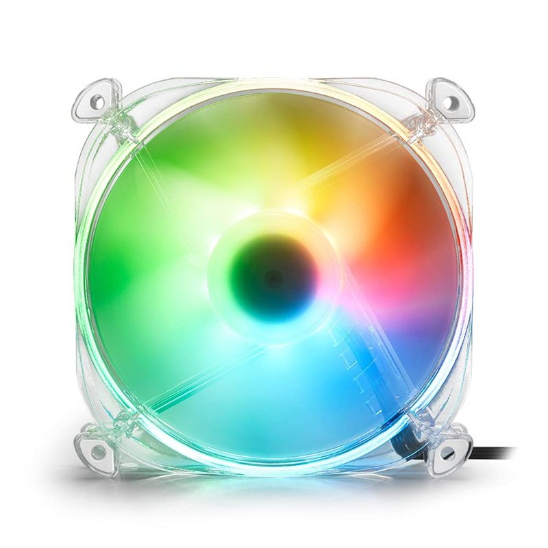 Image secondaire de Sharkoon Shark Disc Boitier PC Ventilateur 12 cm Transparent 1 pièce(s)