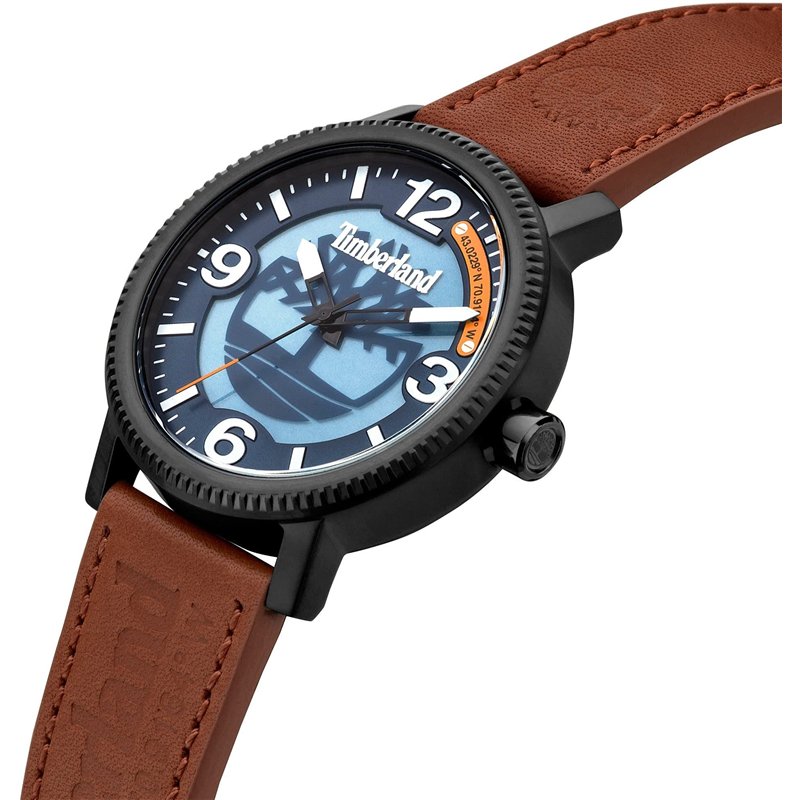 Image secondaire de Timberland Mixte Analogique-Numérique Quartz Montre avec Bracelet en Cuir