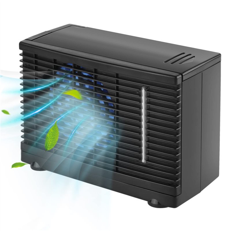 Portable Climatiseur Refroidisseur avec Vitesses Réglables 12V, Climatiseur de Voiture Mini Universel Personnel Voiture Ventilat
