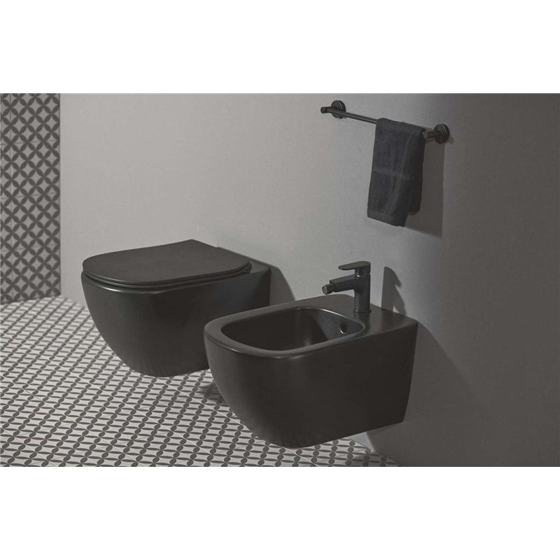 Image secondaire de Ideal Standard TESI Pack WC suspendu sans bride, Abattant Déclipsable Ultrafin, Frein de Chute, Chasse d’eau technologie Aquabla