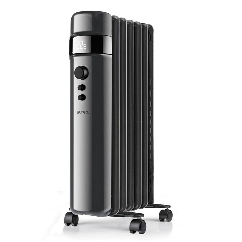 SUPRA OREA 2000 Radiateur à huile 2000 W, chauffage électrique, affichage numérique, température réglable, minuteur, jusqu'à 30