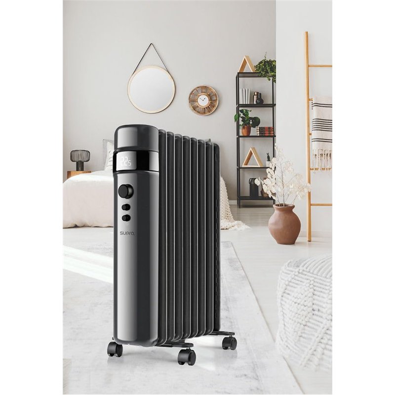 Image secondaire de SUPRA OREA 2000 Radiateur à huile 2000 W, chauffage électrique, affichage numérique, température réglable, minuteur, jusqu'à 30