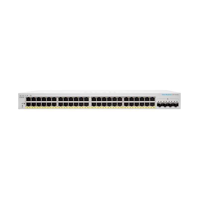 Image secondaire de Cisco Commutateur Intelligent Business CBS220-48P-4X | 48 Ports GE | PoE | Ports SFP+ 4 x 10G | Garantie matérielle limitée de 3