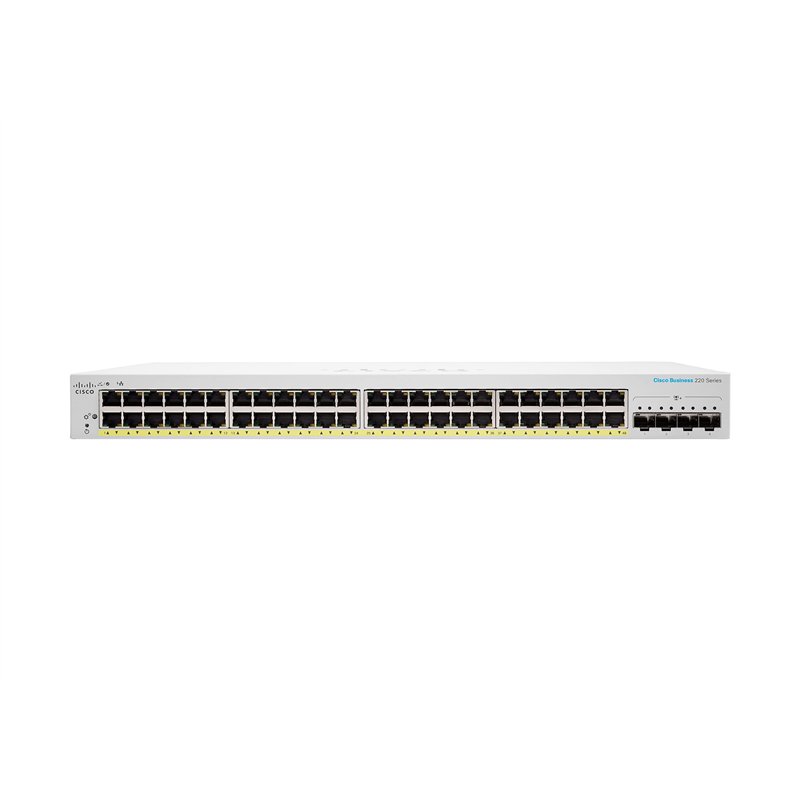Image secondaire de Cisco Commutateur Intelligent Business CBS220-48FP-4X | 48 Ports GE | PoE complète | Ports SFP+ 4 x 10G | Garantie matérielle li