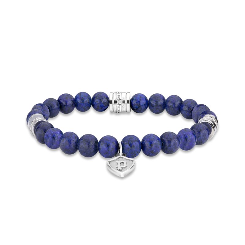 Image secondaire de Police Bracelet Pulseira Talisman SS & Contas Azuis : S PEAGB2120111. Marque :, Taille Unique, Métal Non précieux, Il ne s'agit