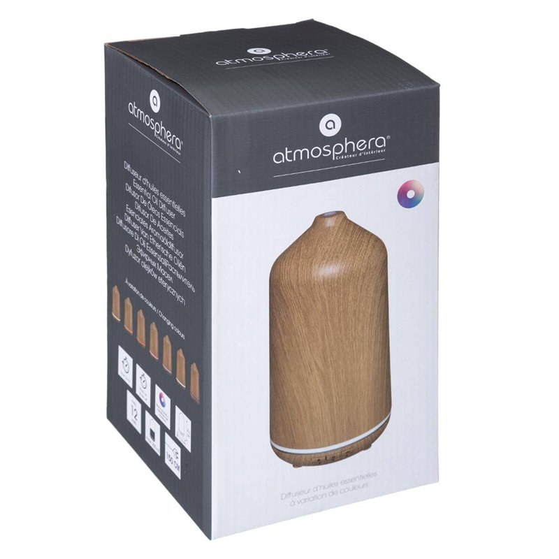 Image secondaire de Atmosphera - Diffuseur d'huiles essentielles - Effet Bois 250ml