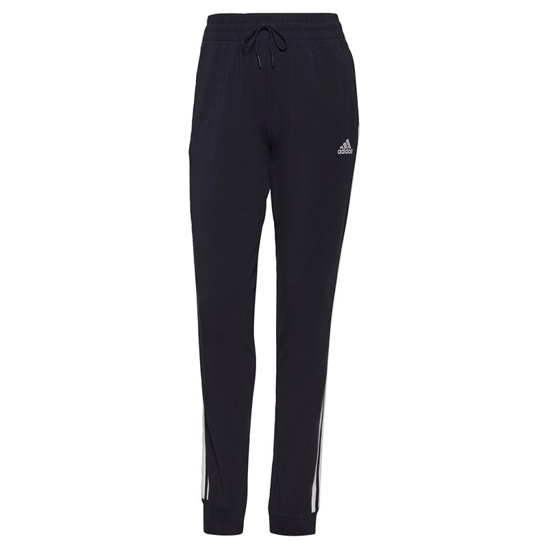 adidas Essentials Single Jersey 3-Stripes Pants Femme, Legend Ink/White, M