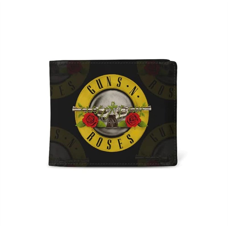 Rocksax Guns N' Roses Wallet - Logo - 13cm x 12cm x 2cm - Officially Liecensed Merchandise