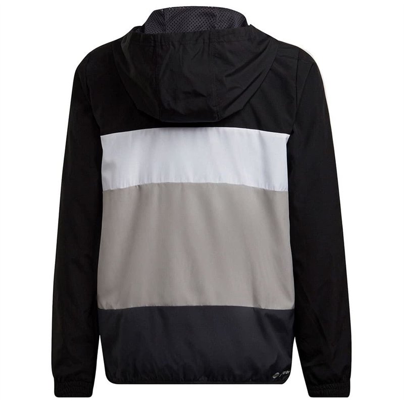 Image secondaire de adidas CB Wnd Br Top à Capuche, Carbon/Black/MGH Solid Grey, 164 cm Mixte Enfant