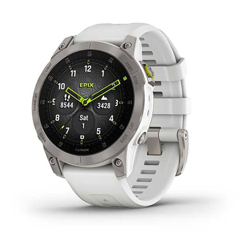 Garmin EPIX (Gen 2) Blanc Neige/Titane Titan