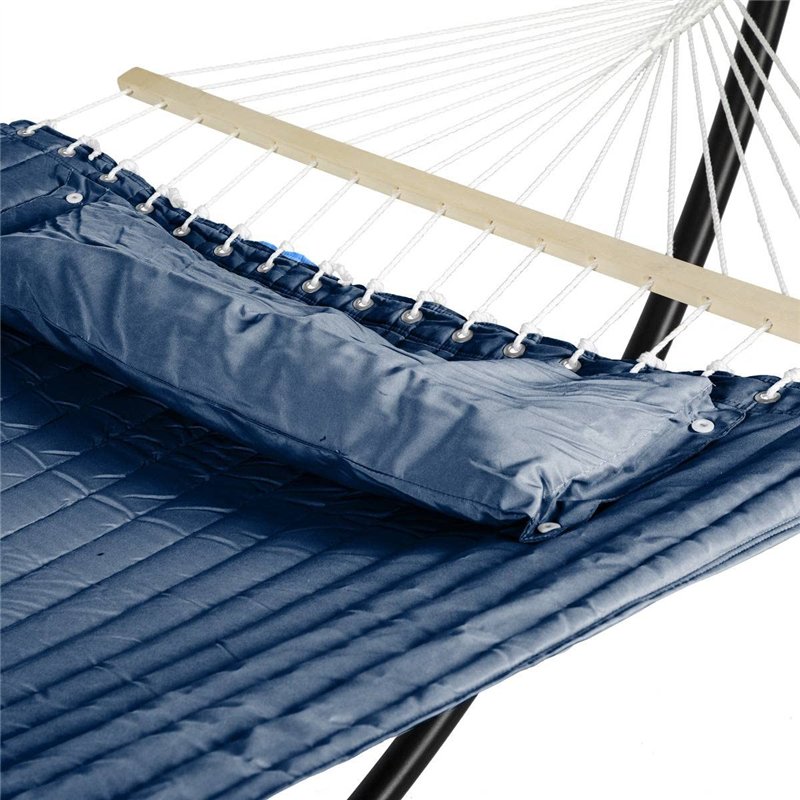 Image secondaire de Hespéride - Toile de hamac matelassé Akio Bleu Indigo