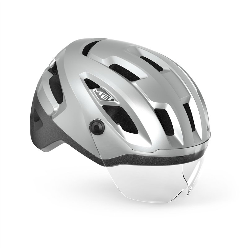 MET Casque Intercity MIPS Refl.Mate Sport, Argenté (Plateado), M
