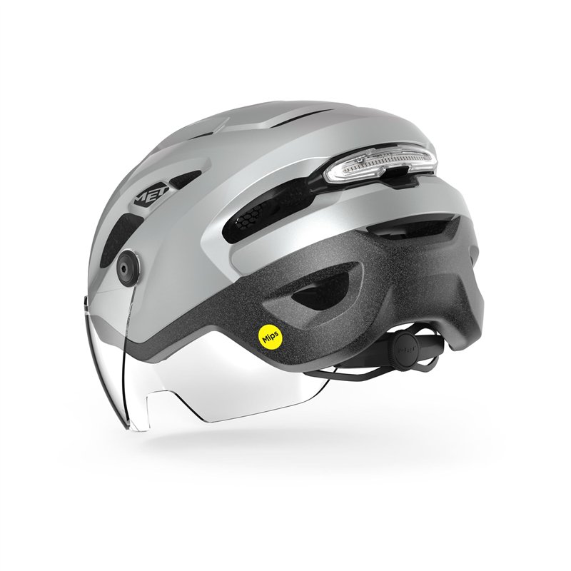 Image secondaire de MET Casque Intercity MIPS Refl.Mate Sport, Argenté (Plateado), M