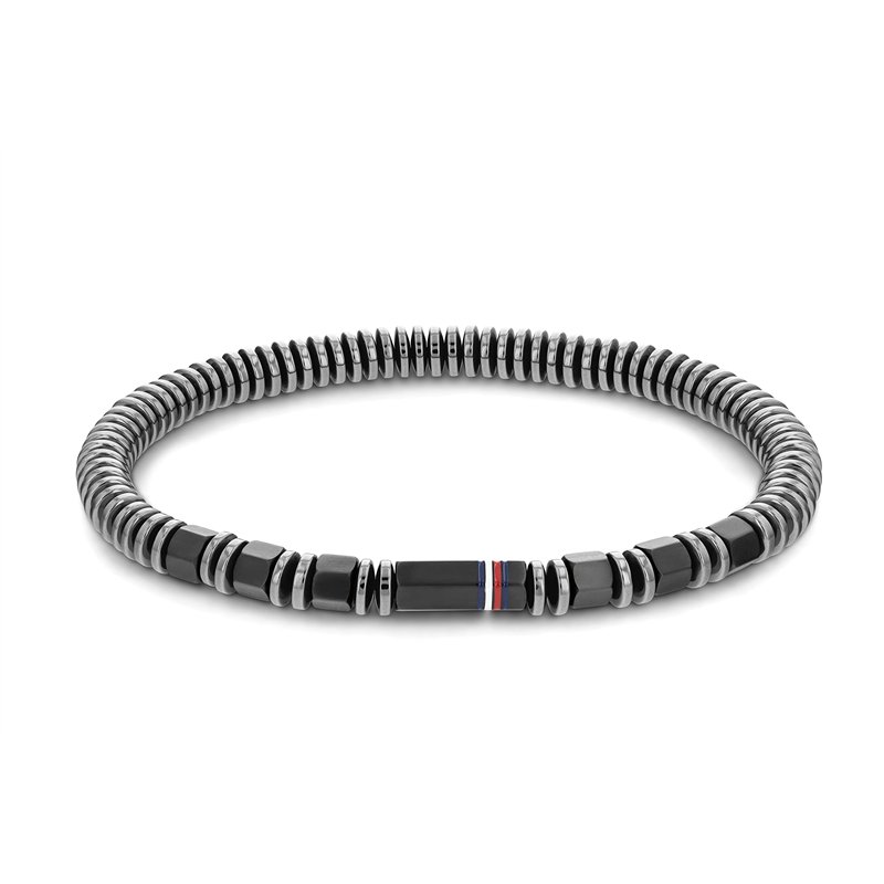 Tommy Hilfiger Jewelry Bracelet en perles pour Homme en Hématite - 2790383