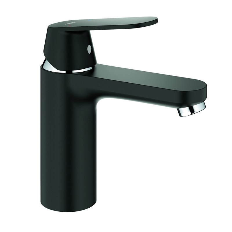 GROHE Eurosmart Cosmopolitan 23327KW0 Mitigeur monocommande pour lavabo avec bec haut et corps lisse Noir minuit