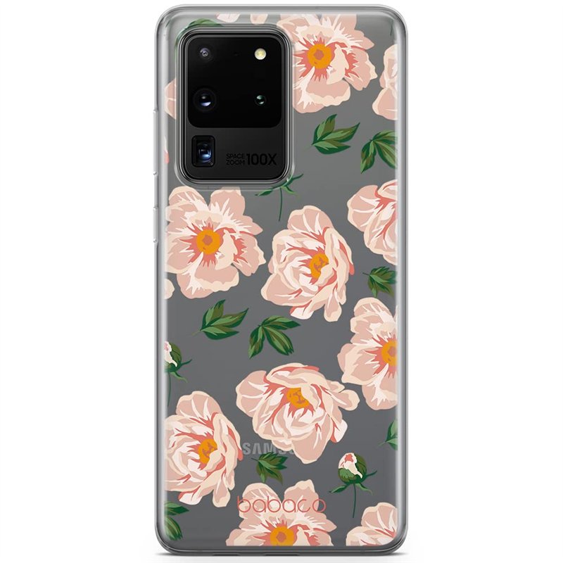 ERT GROUP Coque de Protection pour Samsung S20 Ultra Original et sous Licence Officielle Babaco Motif Flowers 014 Parfaitement a