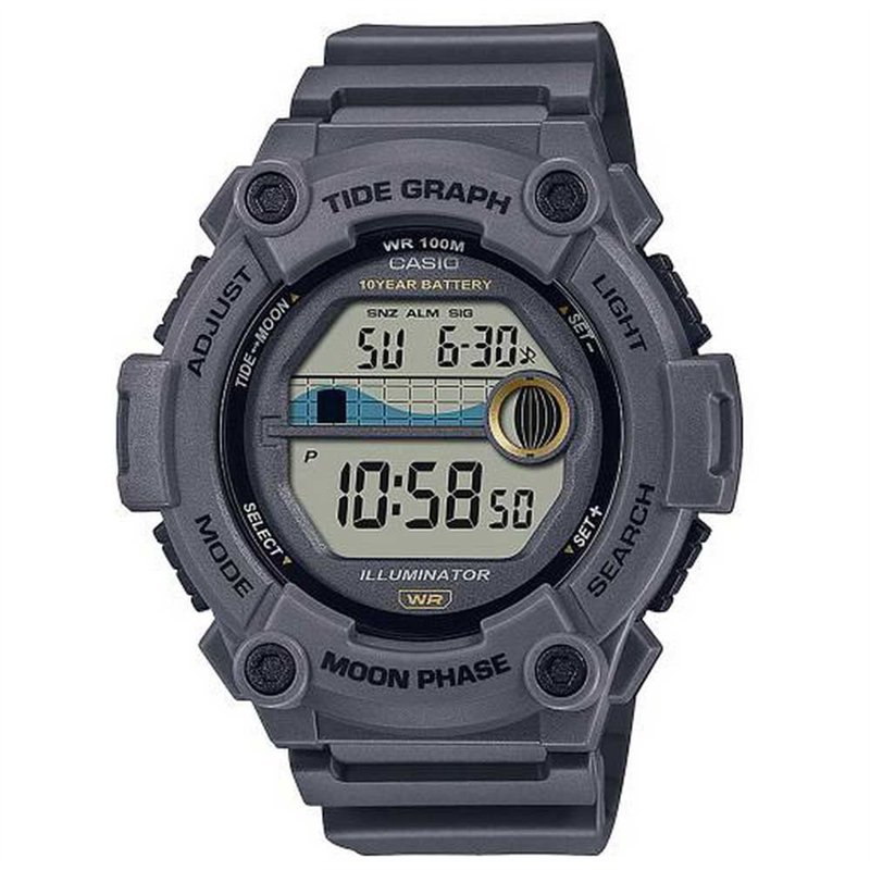 Casio Mixte Analogique-Numérique Quartz Montre avec Bracelet en Acier Inoxydable