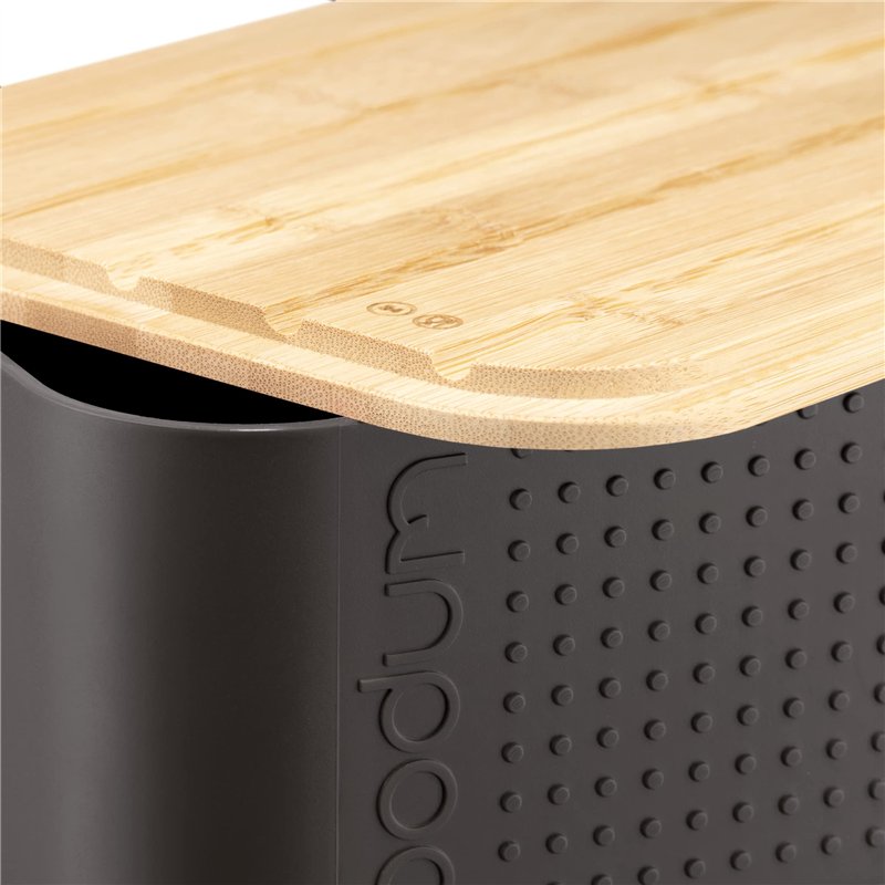 Image secondaire de BODUM Bistro 11555-451 Boite à Pain Grand modèle, Couvercle Bambou, 24 cm x 37 cm x H 14 cm